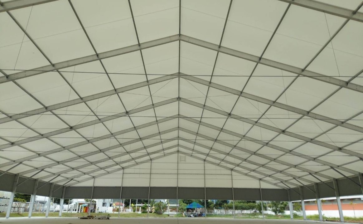 Vue 3D de l’aménagement intérieur d’un bâtiment modulaire démontable